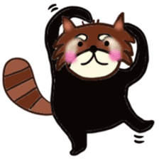 A lesser panda is thinking of what? sticker #2181493