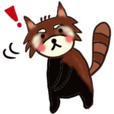 A lesser panda is thinking of what? sticker #2181494