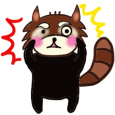 A lesser panda is thinking of what? sticker #2181502