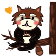 A lesser panda is thinking of what? sticker #2181512