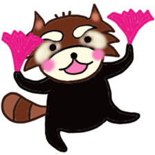 A lesser panda is thinking of what? sticker #2181516