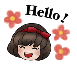 Children of stylish hair sticker #2181640