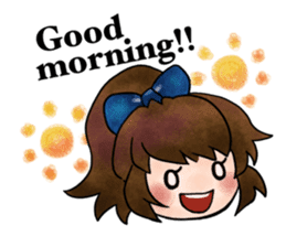 Children of stylish hair sticker #2181641