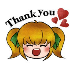 Children of stylish hair sticker #2181642