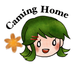 Children of stylish hair sticker #2181643