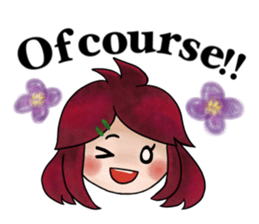 Children of stylish hair sticker #2181645