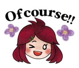 Children of stylish hair sticker #2181645