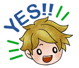 Children of stylish hair sticker #2181650