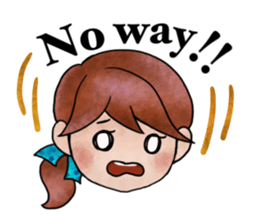 Children of stylish hair sticker #2181653