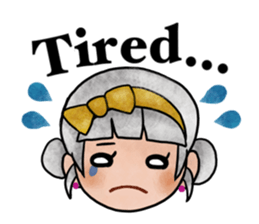 Children of stylish hair sticker #2181654