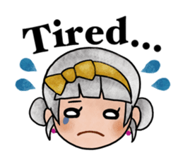 Children of stylish hair sticker #2181654