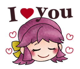 Children of stylish hair sticker #2181656