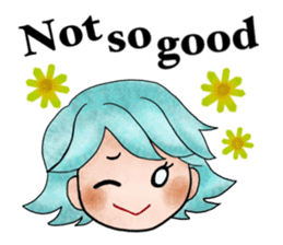 Children of stylish hair sticker #2181658