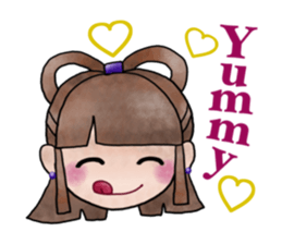 Children of stylish hair sticker #2181660