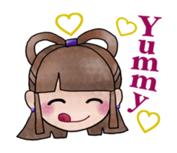 Children of stylish hair sticker #2181660