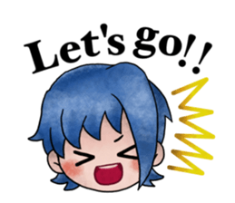 Children of stylish hair sticker #2181661