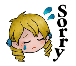 Children of stylish hair sticker #2181662