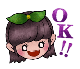 Children of stylish hair sticker #2181663