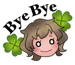 Children of stylish hair sticker #2181664