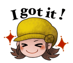 Children of stylish hair sticker #2181666