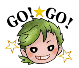 Children of stylish hair sticker #2181667