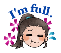 Children of stylish hair sticker #2181672