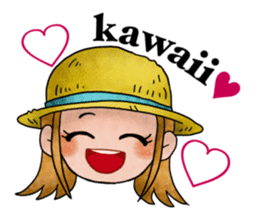 Children of stylish hair sticker #2181675