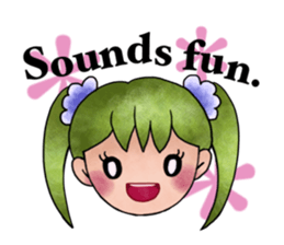 Children of stylish hair sticker #2181677