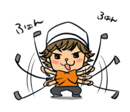 Toru Furuya's golf and myself sticker #2181726