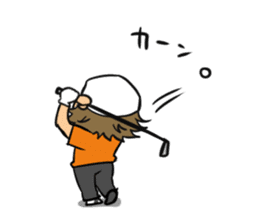 Toru Furuya's golf and myself sticker #2181739