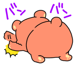 Bear and salmon sticker #2181838