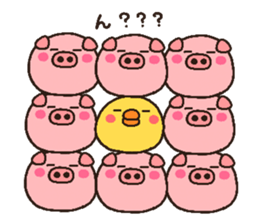 pig heart 10 sticker #2182408