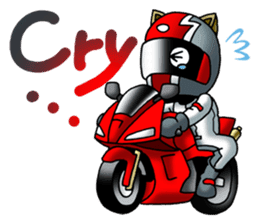 BIKE Cat Ear Rider's (English) sticker #2182838