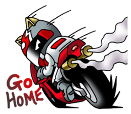 BIKE Cat Ear Rider's (English) sticker #2182846