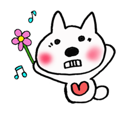 Lavrin white cat sticker #2182776