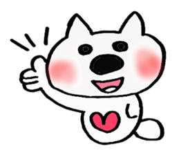 Lavrin white cat sticker #2182777