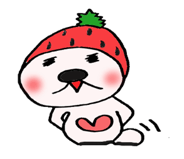 Lavrin white cat sticker #2182778