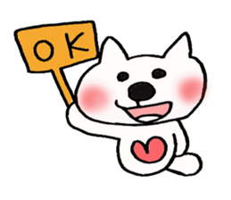 Lavrin white cat sticker #2182780