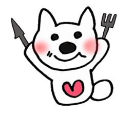 Lavrin white cat sticker #2182782