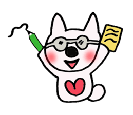 Lavrin white cat sticker #2182785
