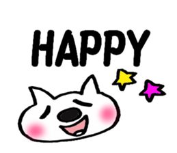 Lavrin white cat sticker #2182788