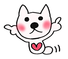 Lavrin white cat sticker #2182789