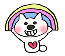 Lavrin white cat sticker #2182792