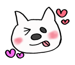 Lavrin white cat sticker #2182795