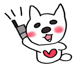 Lavrin white cat sticker #2182796