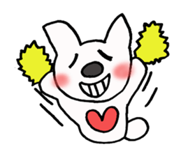 Lavrin white cat sticker #2182797