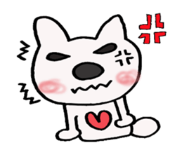 Lavrin white cat sticker #2182802