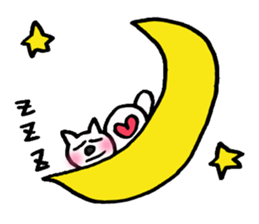 Lavrin white cat sticker #2182806