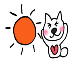 Lavrin white cat sticker #2182807