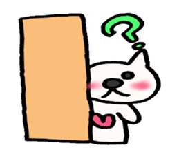 Lavrin white cat sticker #2182815